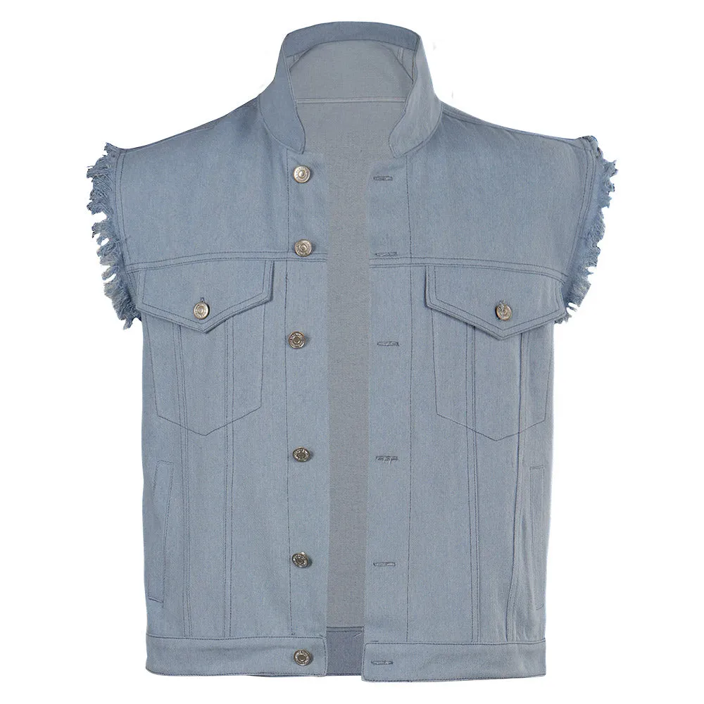 2023 Barbie Ken Gilet Denim Homme Cosplay Costume