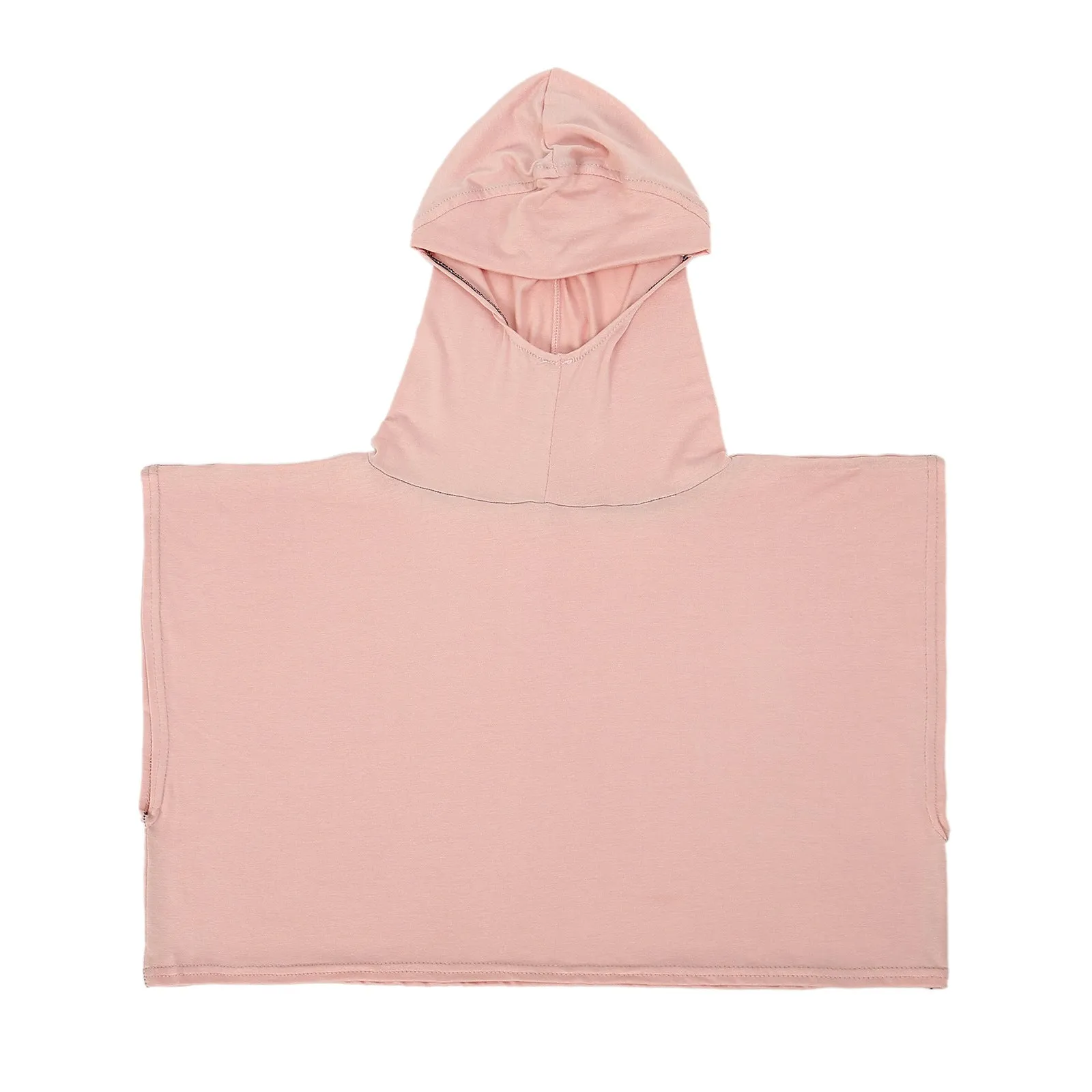 8227  Solid color one-piece hat Muslim headscarf with fake collar pullover hat in stock