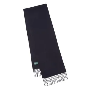 Alan Paine Hedley Lambswool Scarf (30 x 200cm) - Navy