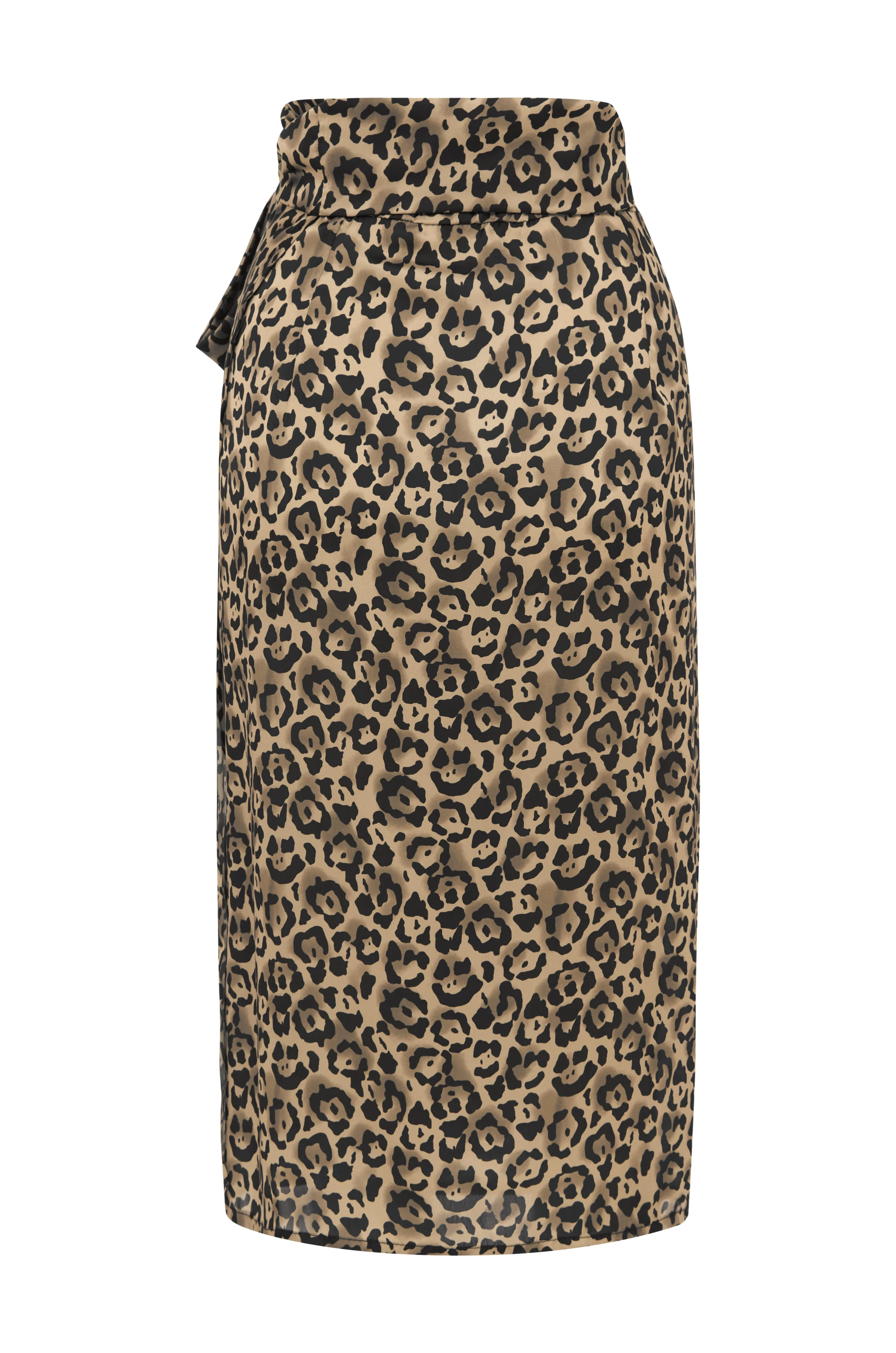 Alima Animal Print Wrap Skirt