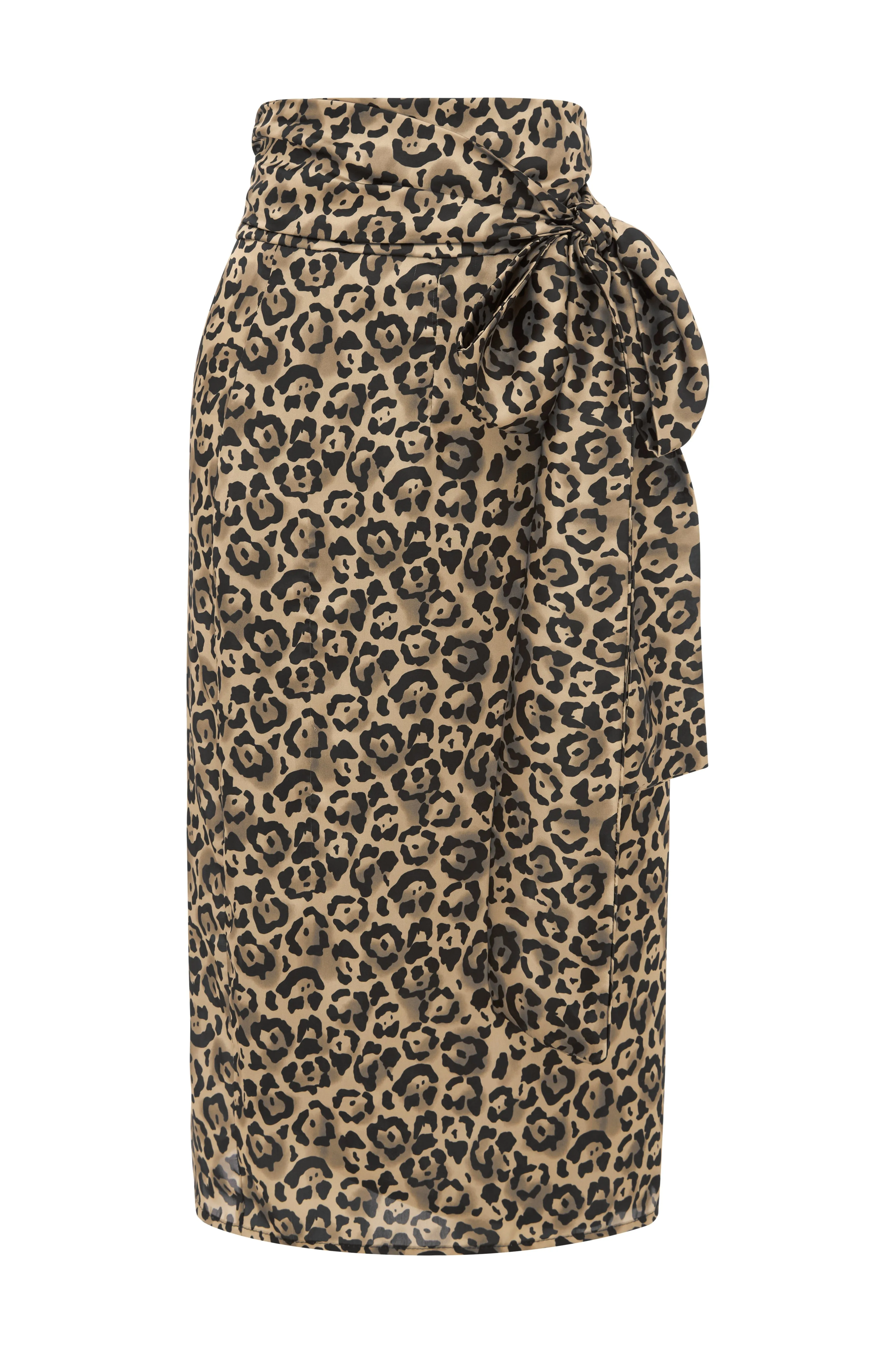 Alima Animal Print Wrap Skirt