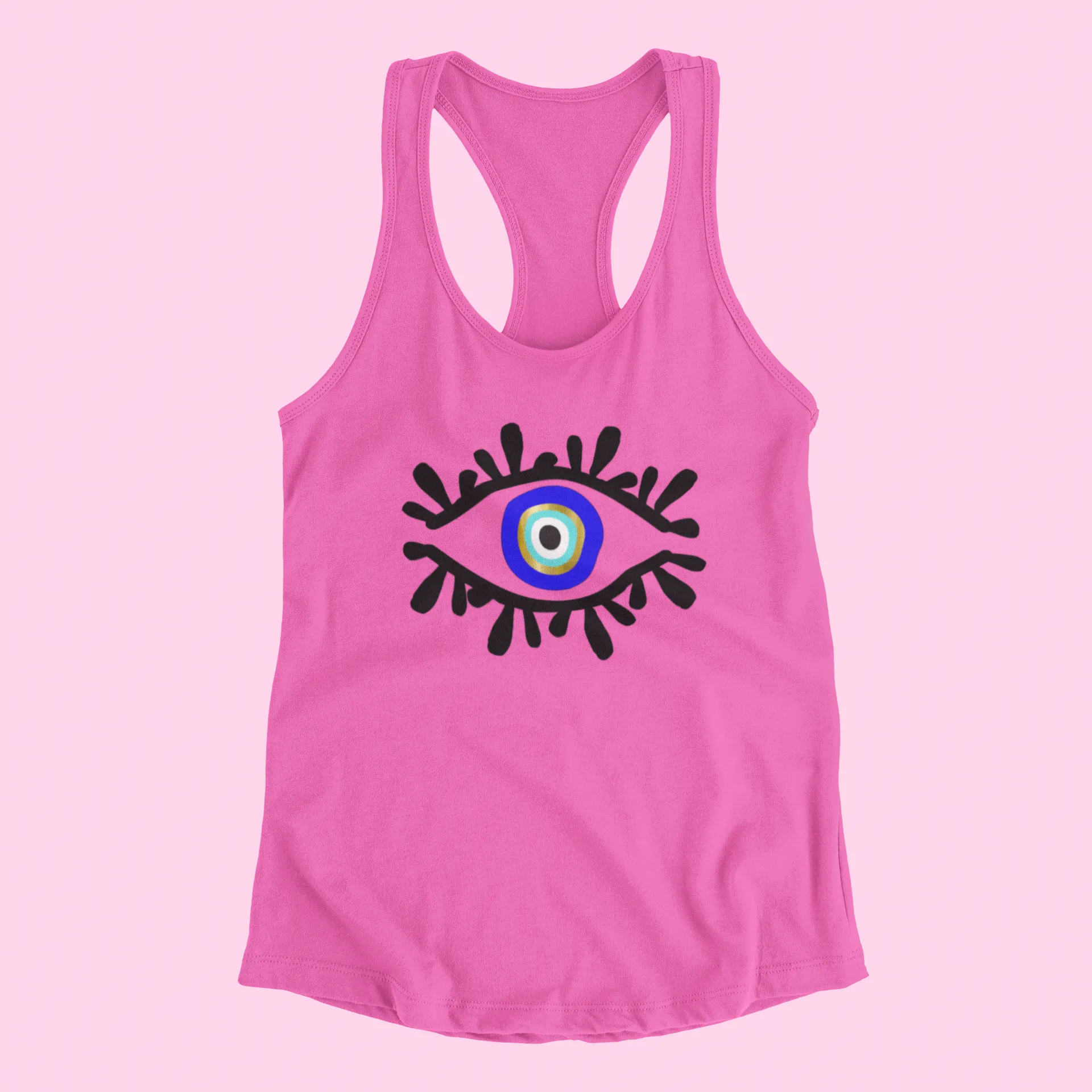 Amida Eye Racer back Tank Top, Evil Eye Tank Top