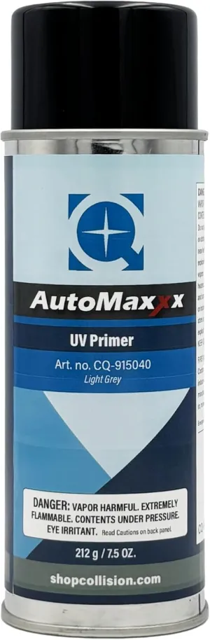 AutoMaxxx Light Grey UV Primer Spray, 7.5oz, High-Build, Fast-Curing Automotive Primer