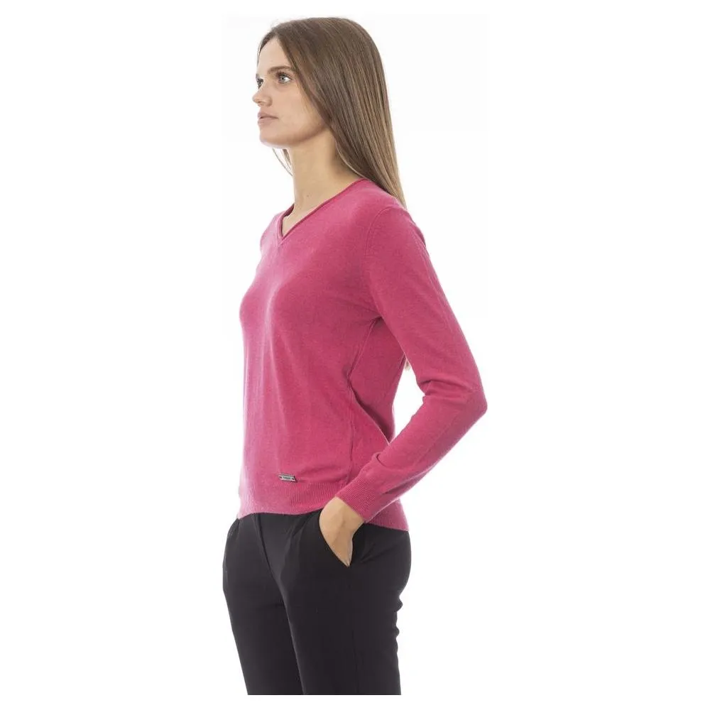 Baldinini Trend Fuchsia Cashmere Women Sweater