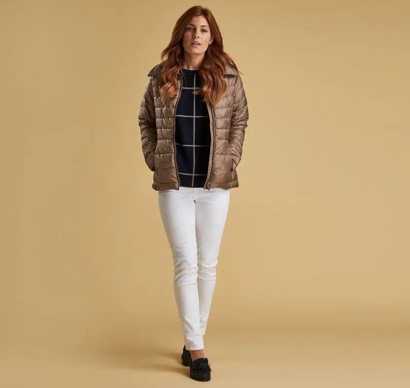 Barbour Drovers Ladies Quilted Jacket - Soft Gold