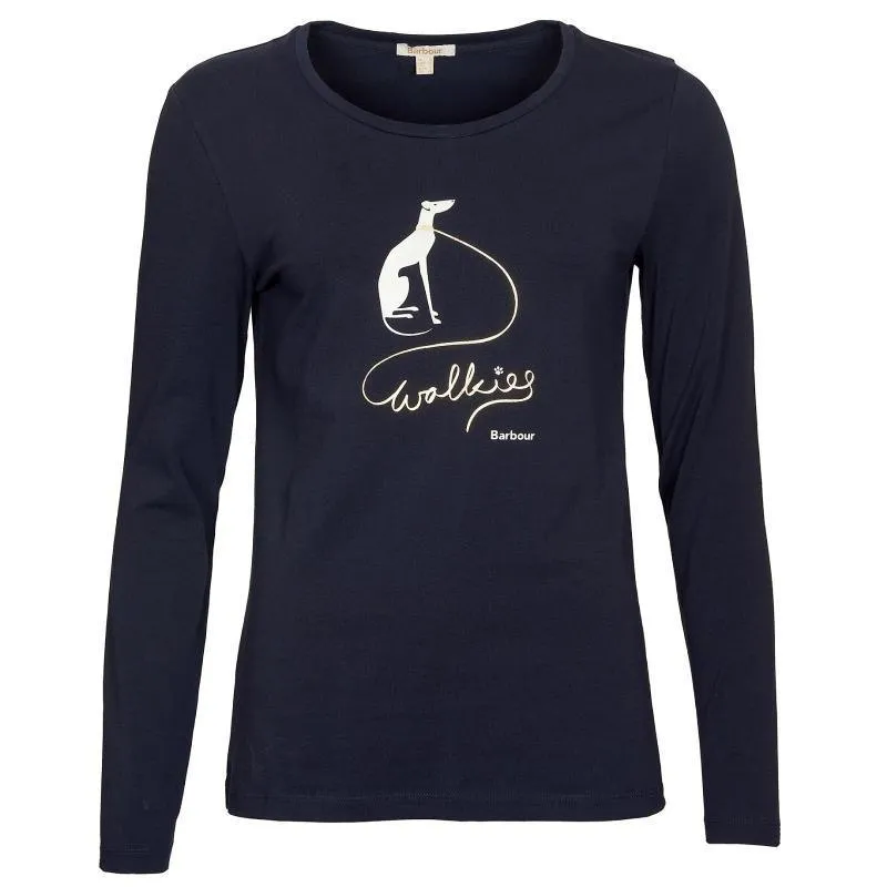 Barbour Homeswood Ladies Long Sleeve Tee - Navy