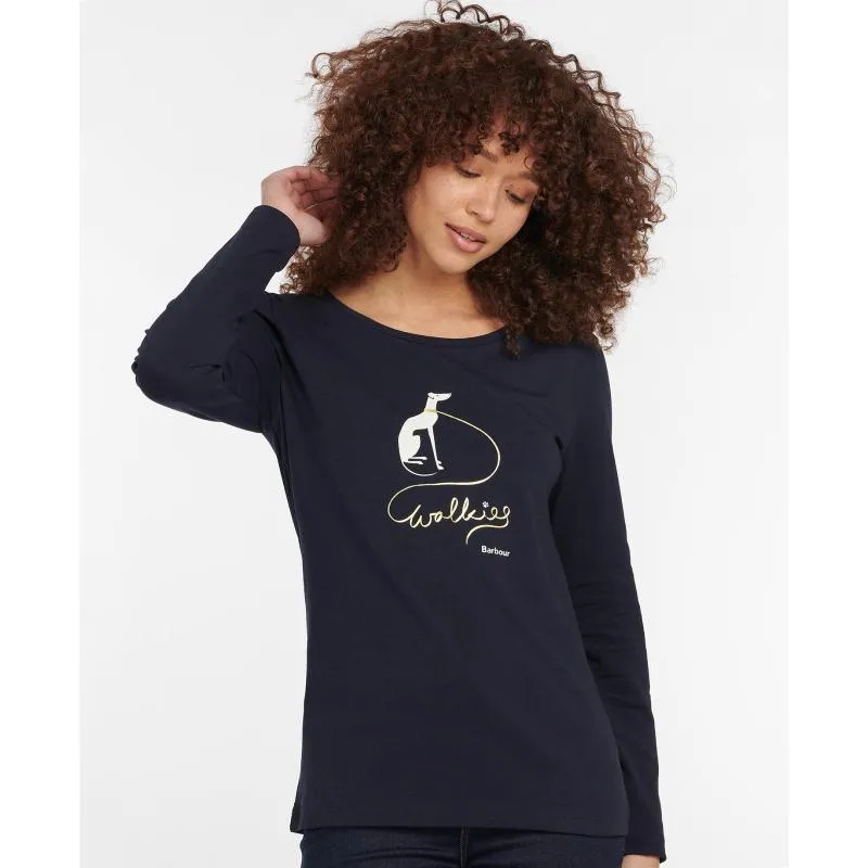 Barbour Homeswood Ladies Long Sleeve Tee - Navy