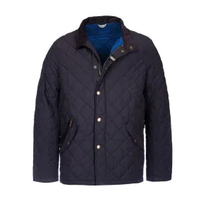 Barbour Shoveler Mens Quilted Jacket - Navy