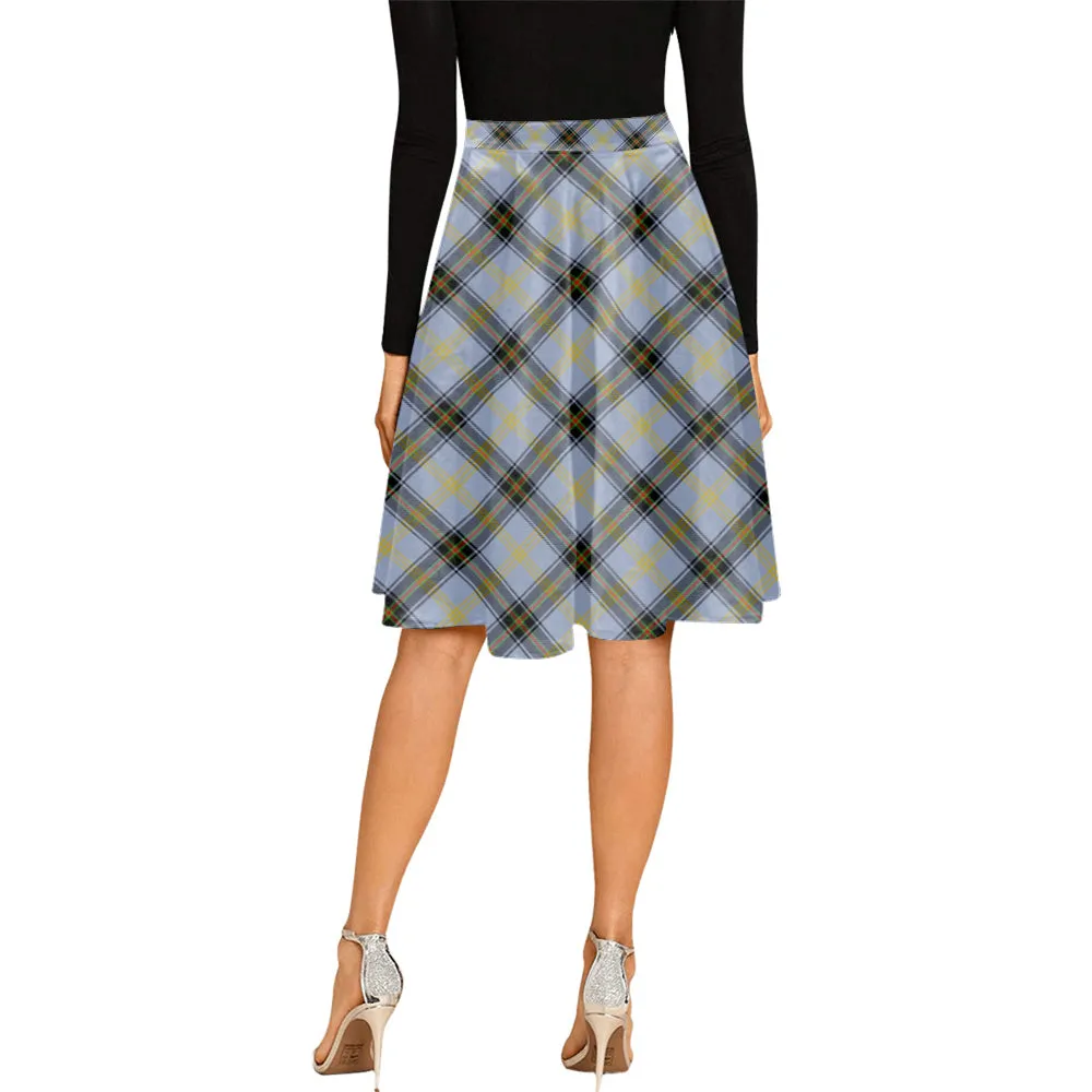 Bell Tartan Melete Pleated Midi Skirt