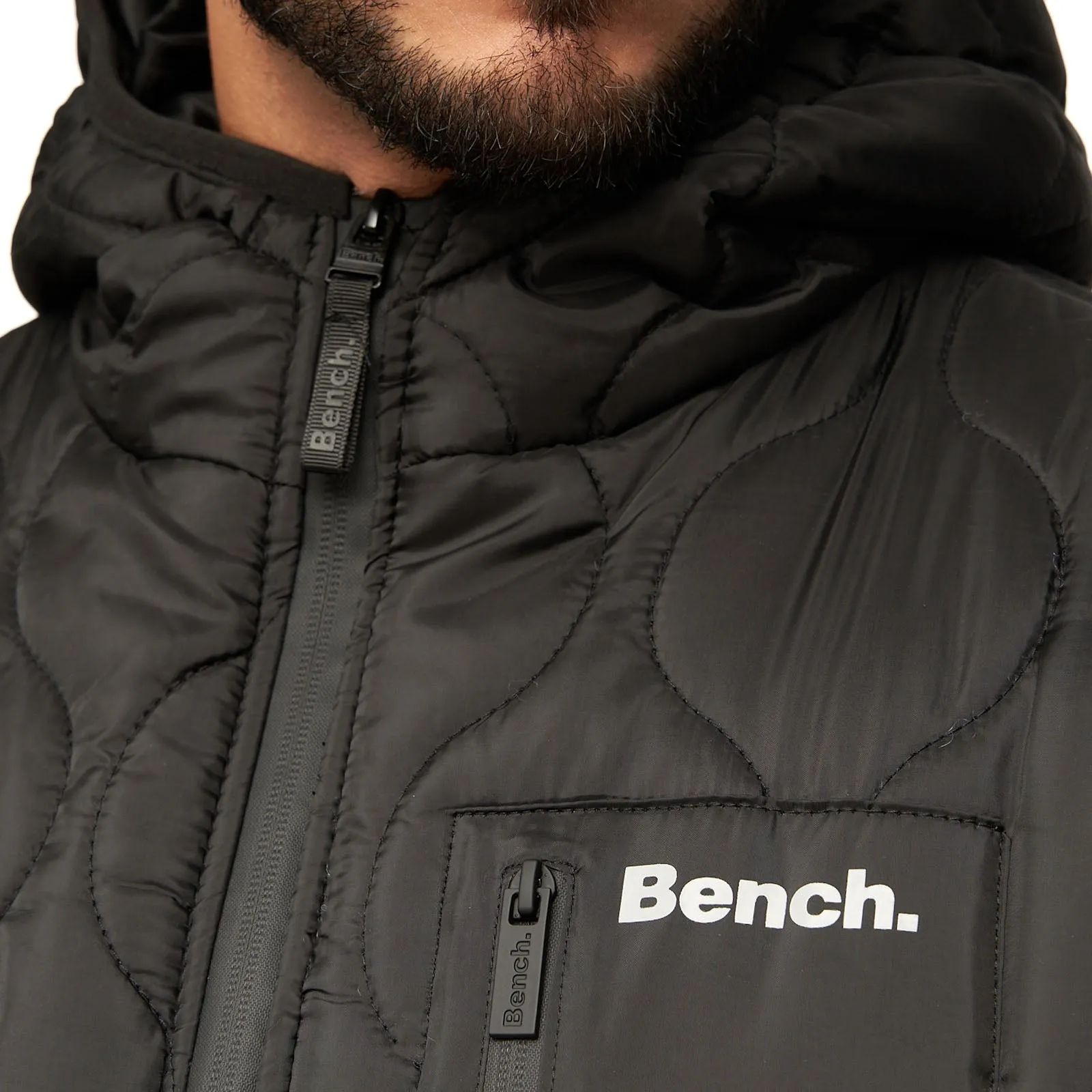 Bench Mens Scall Zip Through Hooded Jacket