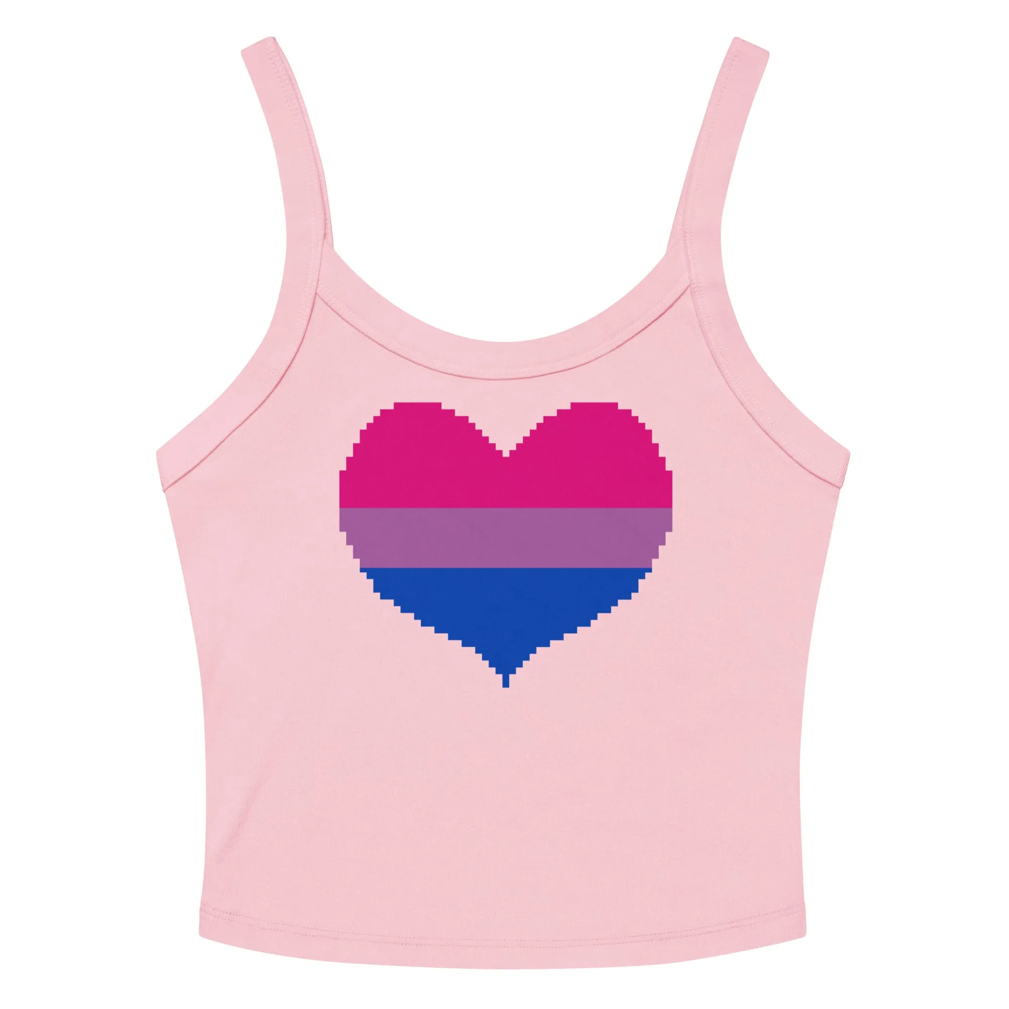 Bisexual Heart Scoop Neck Tank Top