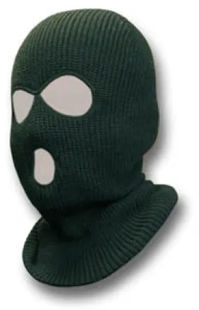 BLACK 3 HOLE BALACLAVA