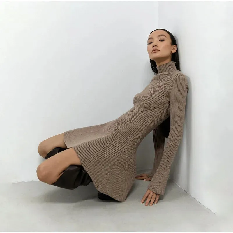 Blissful Bulwark A-Line Sweater Dress