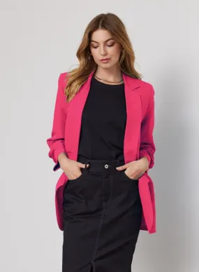 Bodhi Linen Blend Blazer - Candy Pink