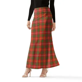 Bruce County Canada Tartan Womens Full Length Skirt