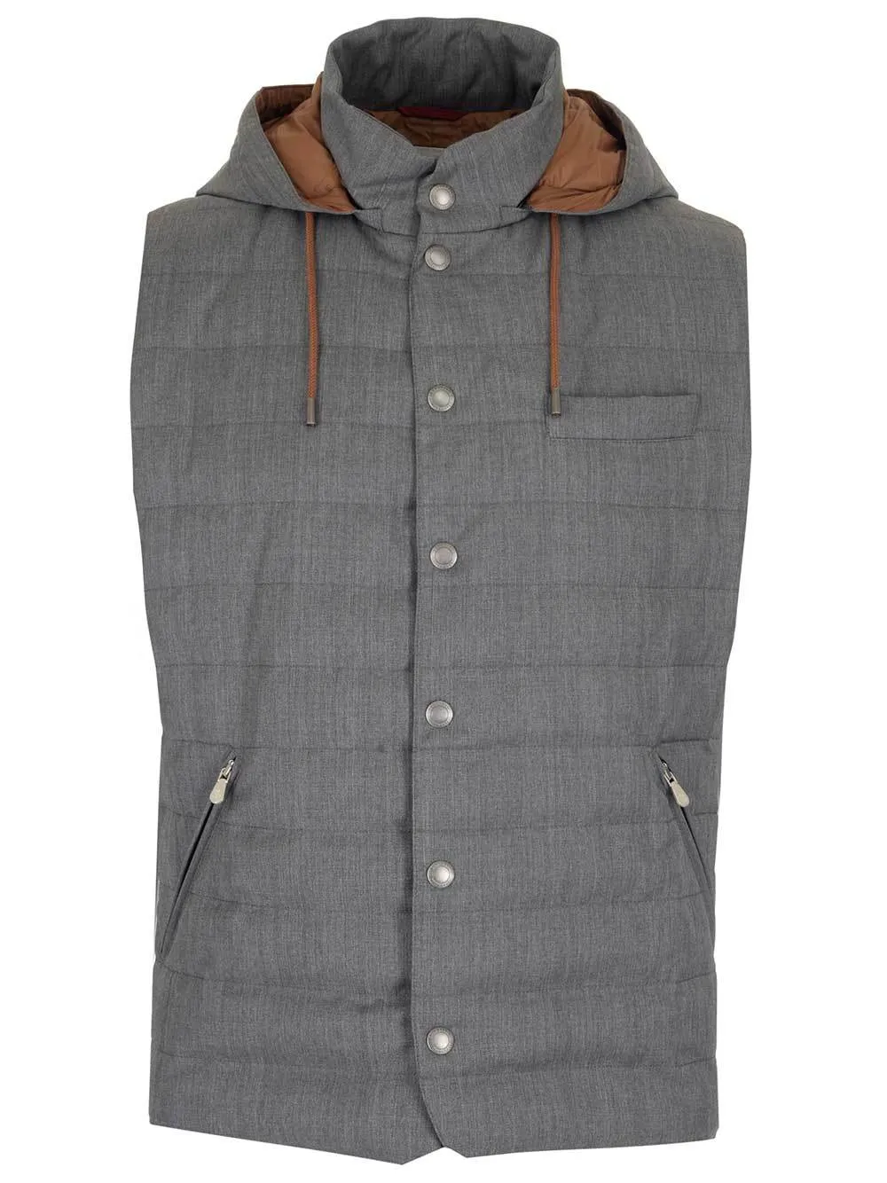 Brunello Cucinelli Quilted Hooded Gilet