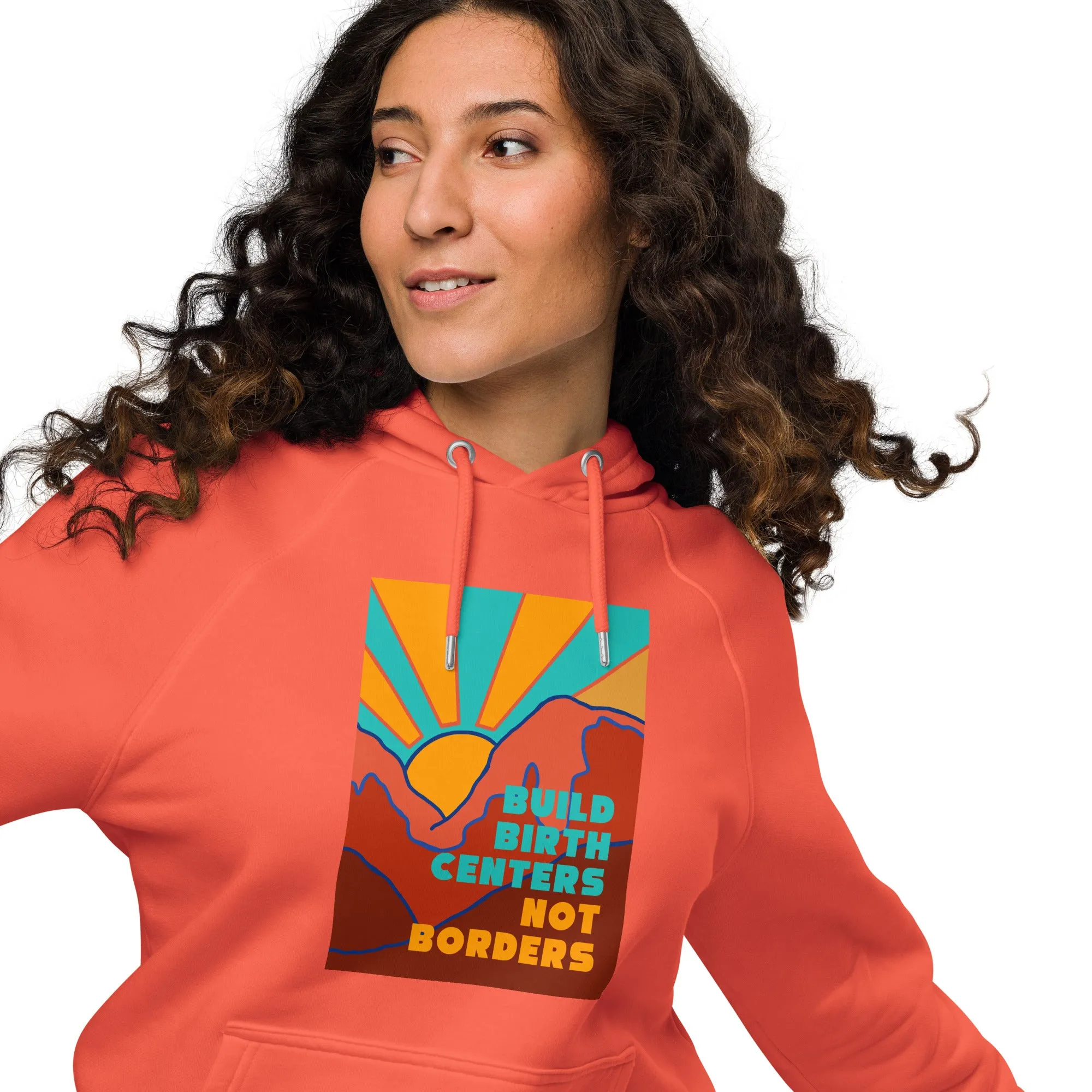 Build Birth Centers Not Borders Raglan Hoodie