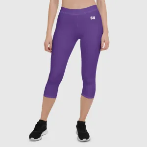 Capri Leggings - Purple