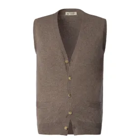 Cashmere Gilet in Brown