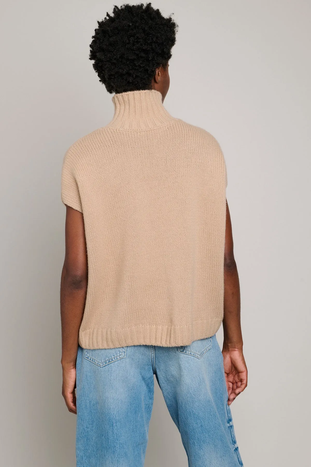 Cashmere Turtleneck Gilet