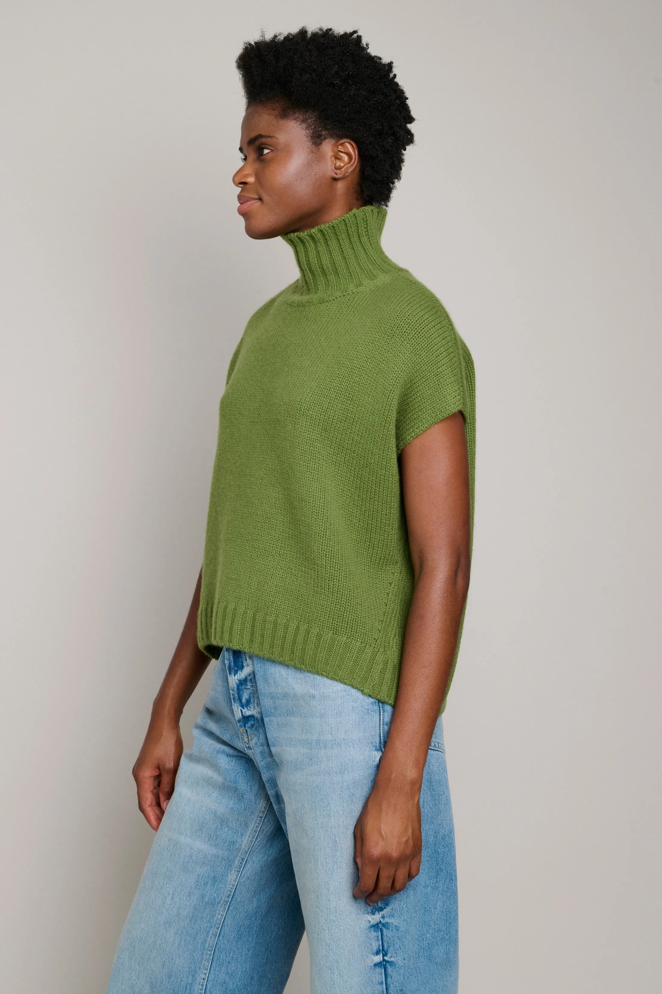 Cashmere Turtleneck Gilet