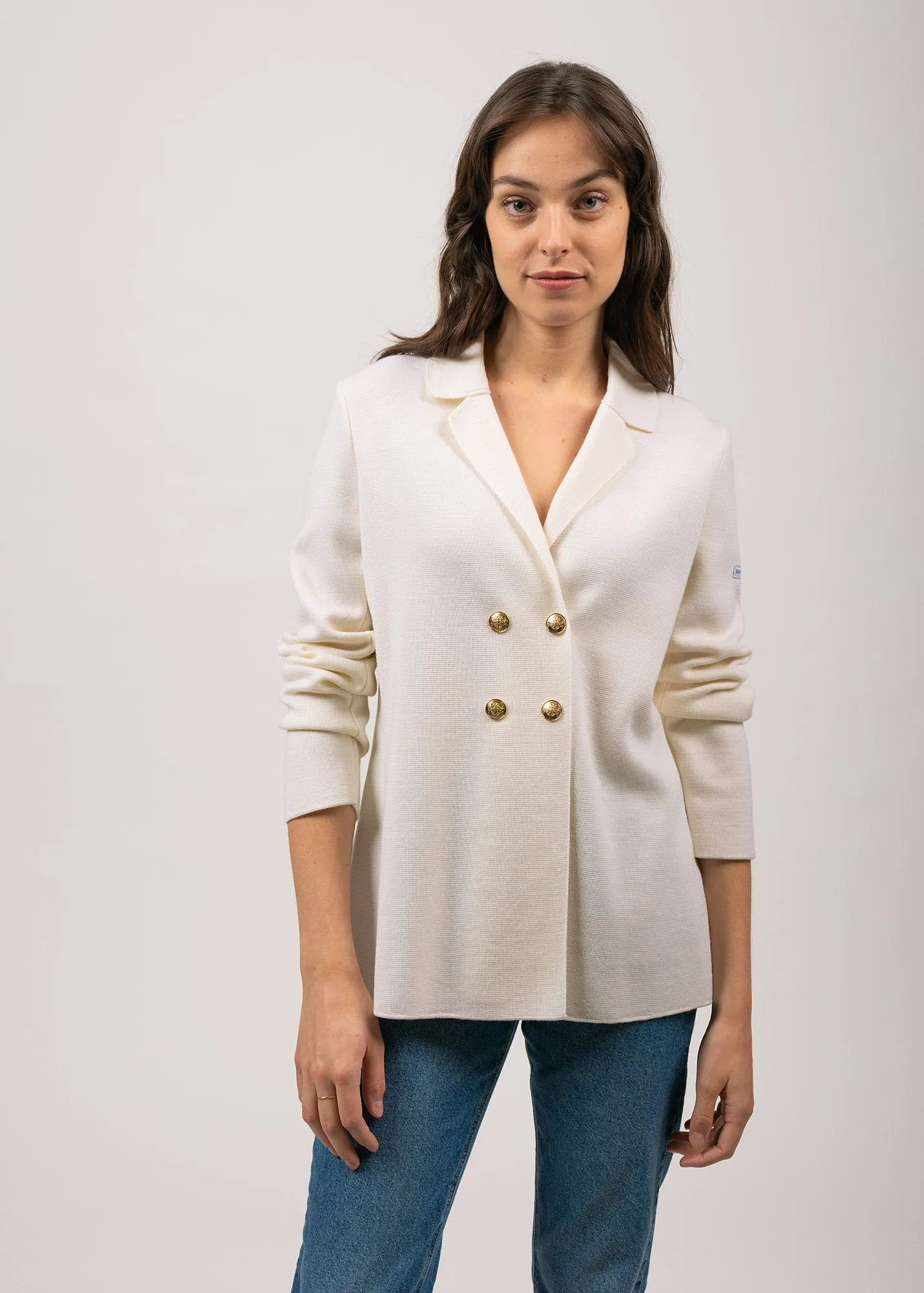 Charente wool blazer - double breasted (BLANC)