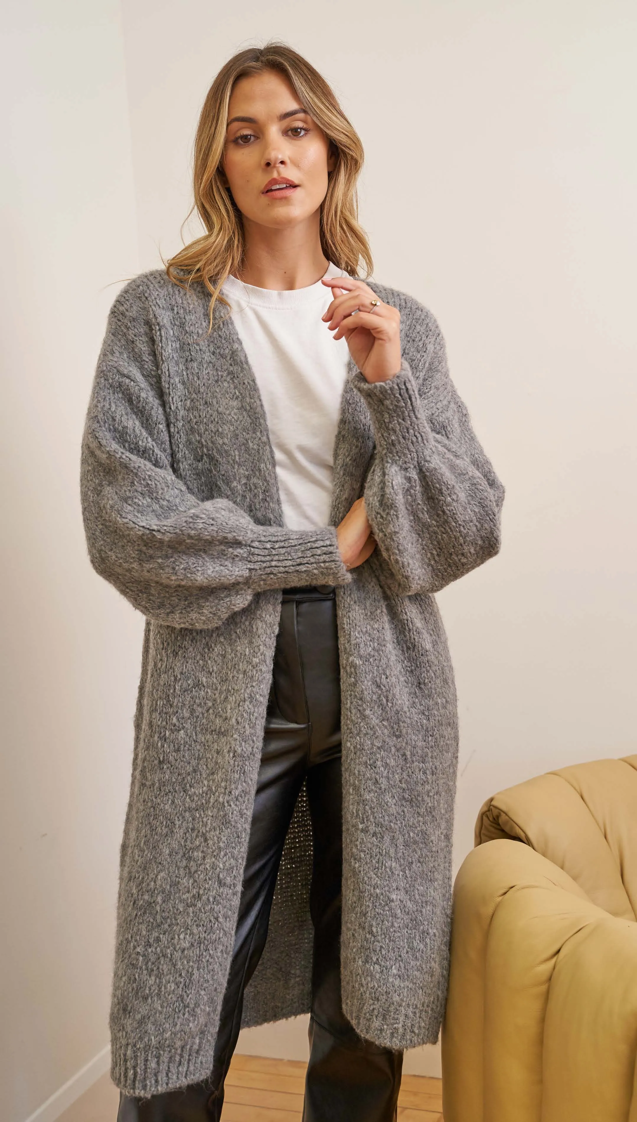 CHARLI ROSALIA CARDIGAN GREY