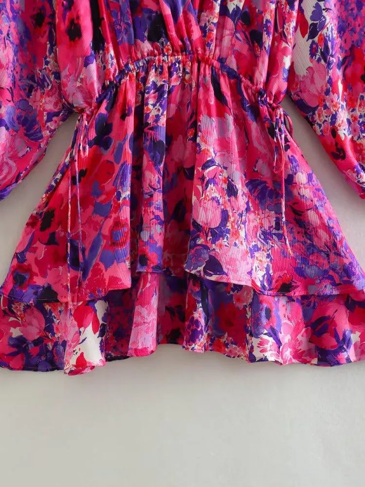 Christie Vibrant Floral Mini Dress