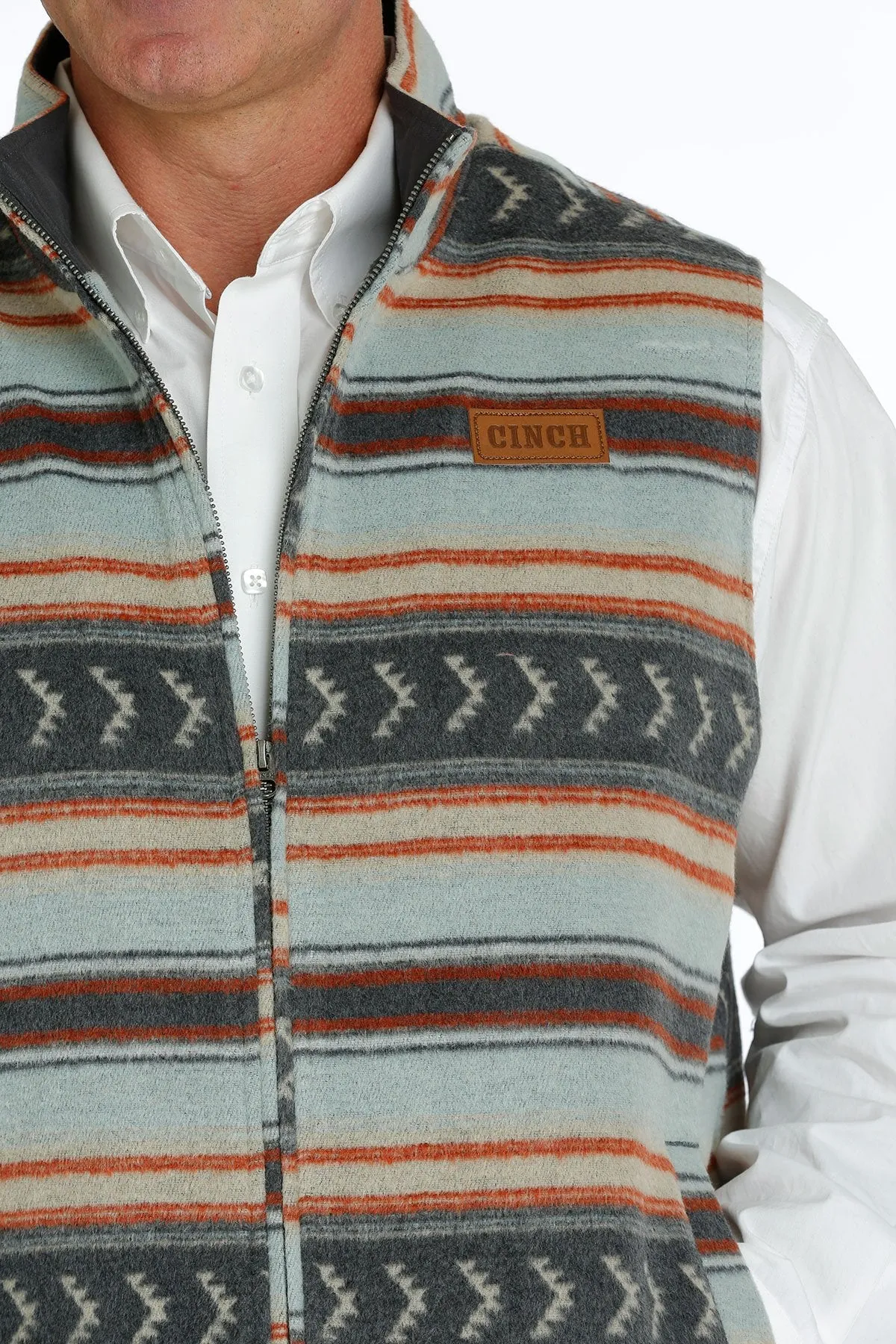 Cinch Men's Blanket Stripe Twill Vest