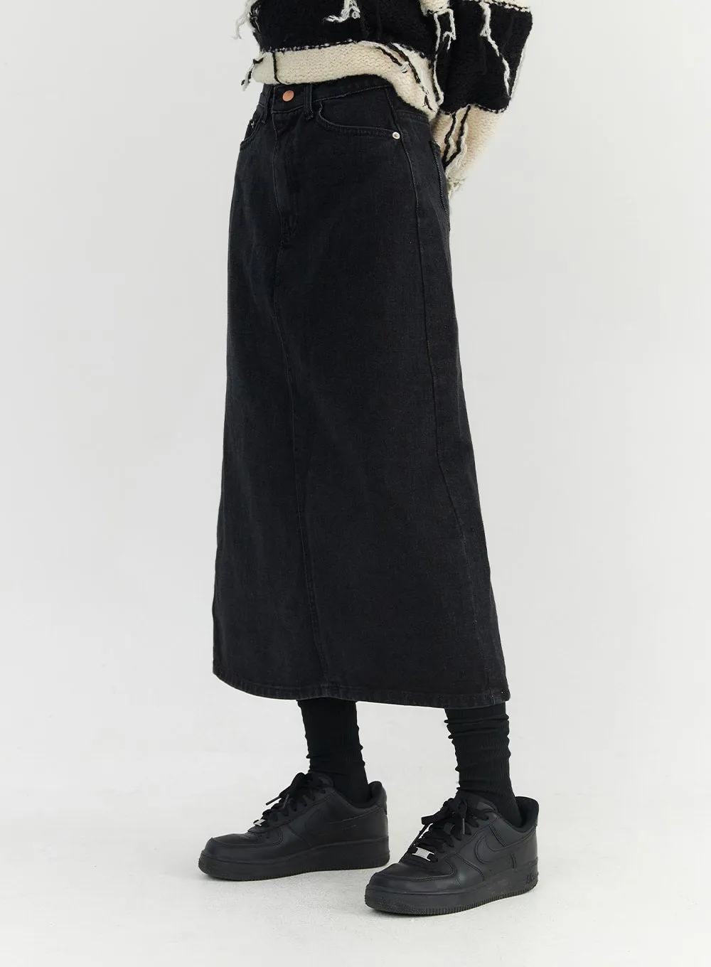 Classic Cotton Maxi Skirt CO330