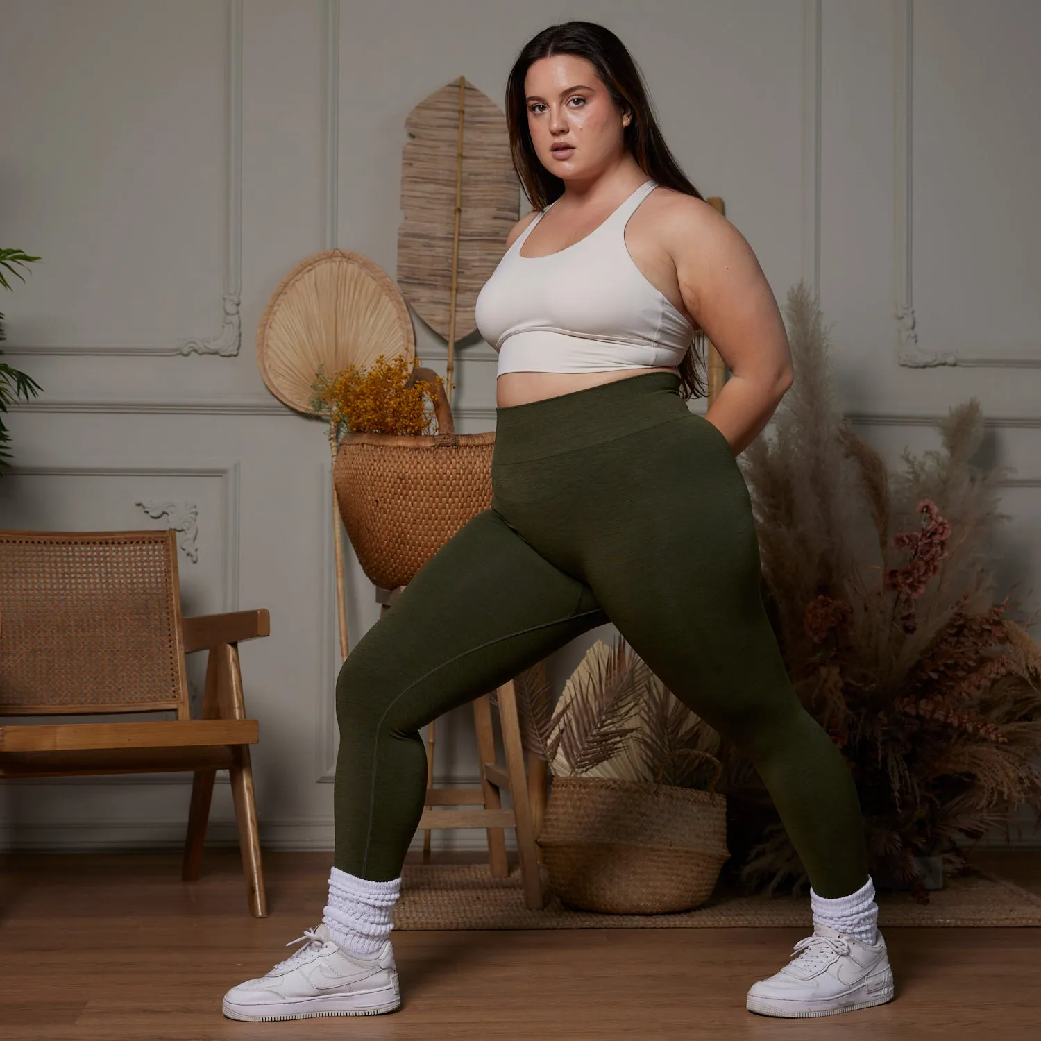 Classic Seamless Legging in Olive - FINAL SALE