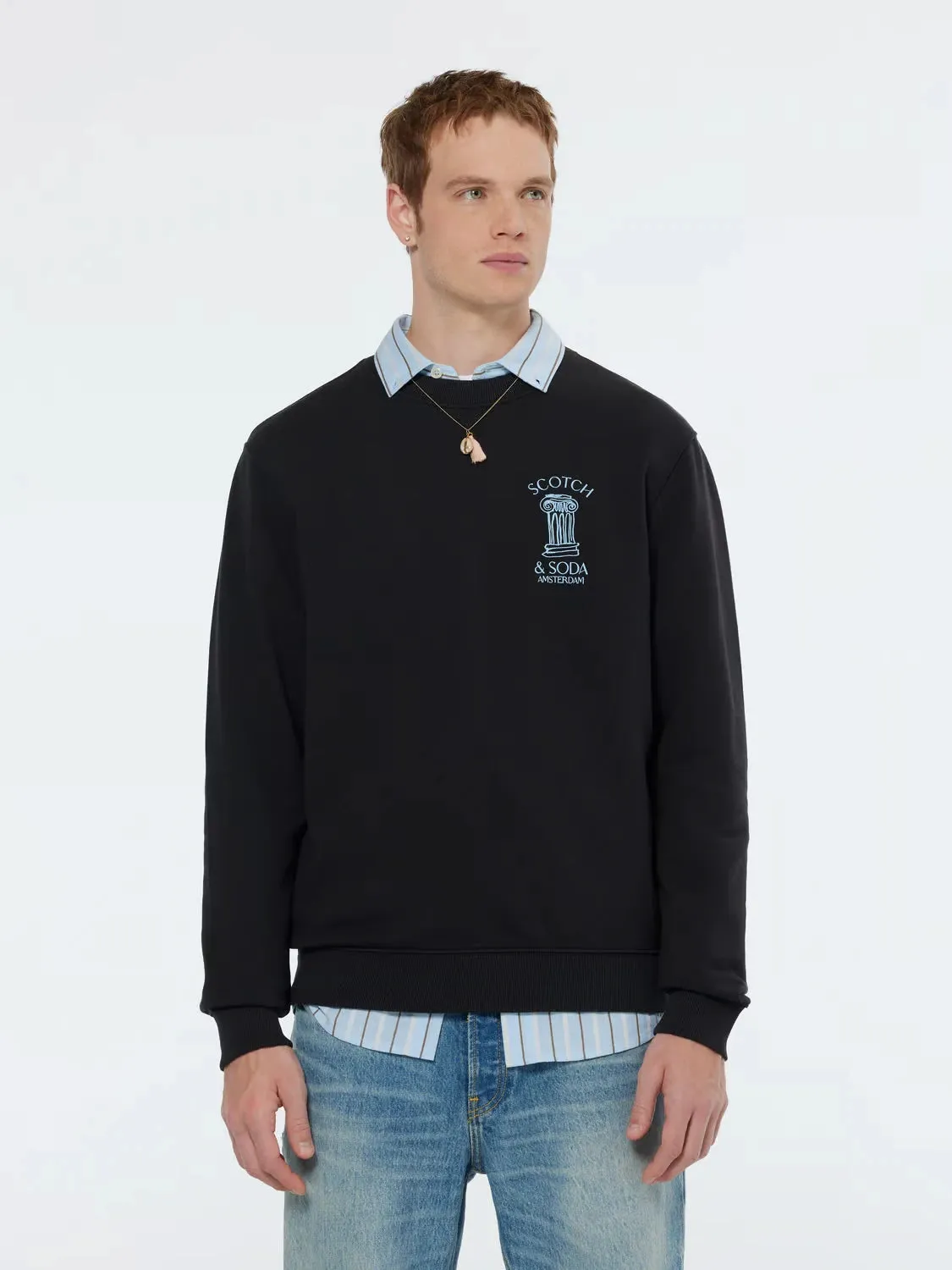 Column Artwork Sweatshirt (Black) - 179897001