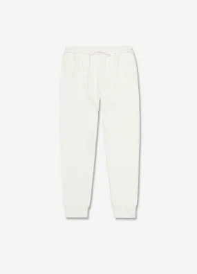 Cuffed Neoprene Sweatpants Ivory