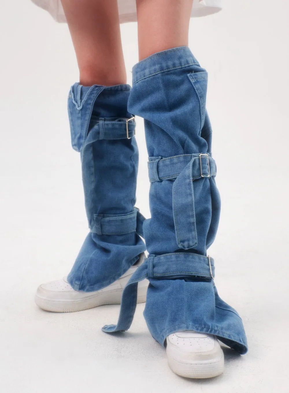 Denim Leg Warmers IL305