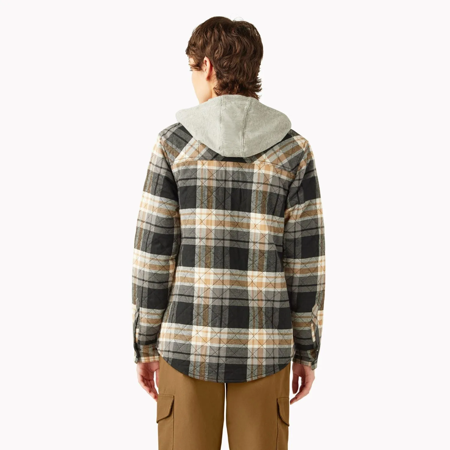 Dickies Women's Hooded Flannel Shirt Jac