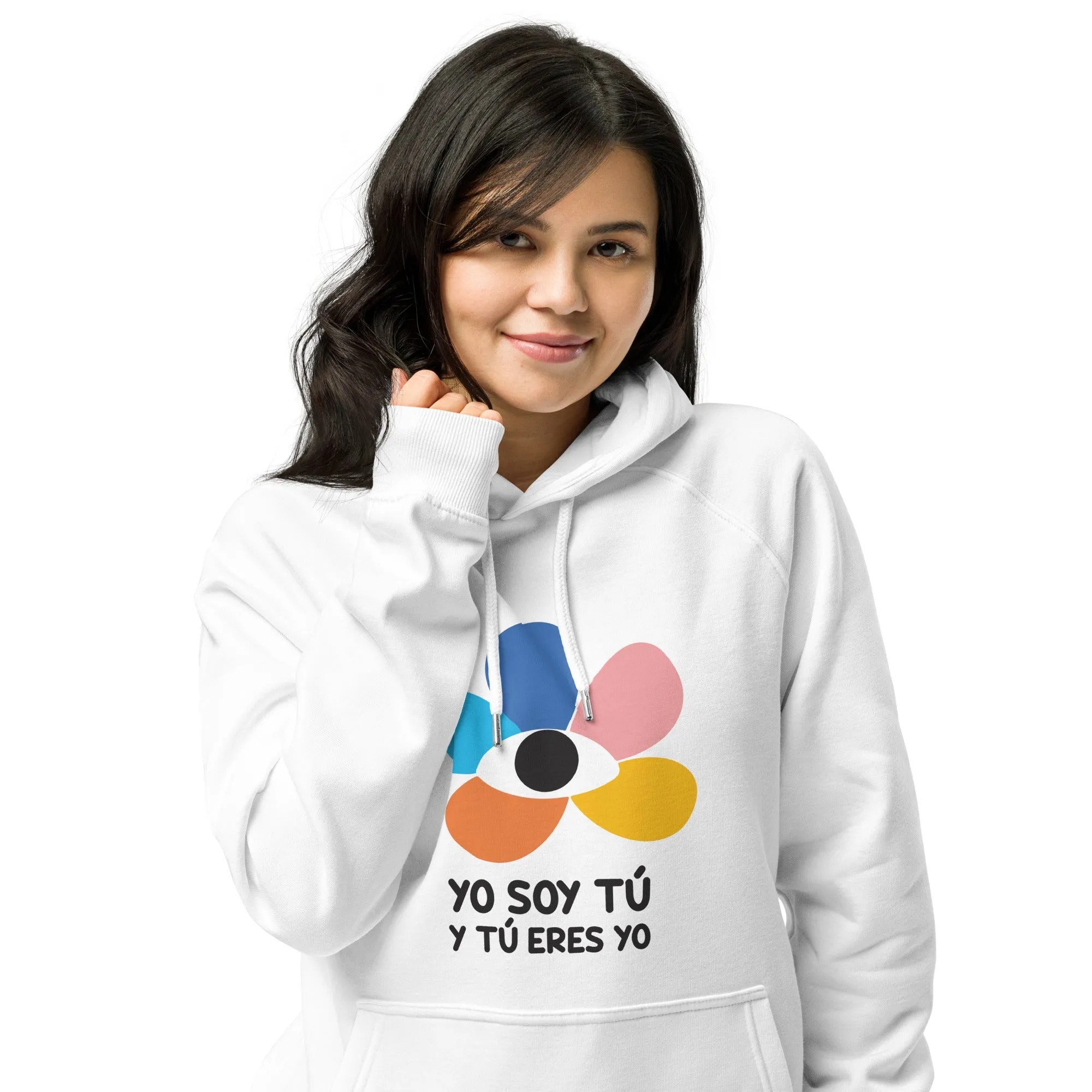 Eco raglan Unisex Hoodie, Yo Soy Tú