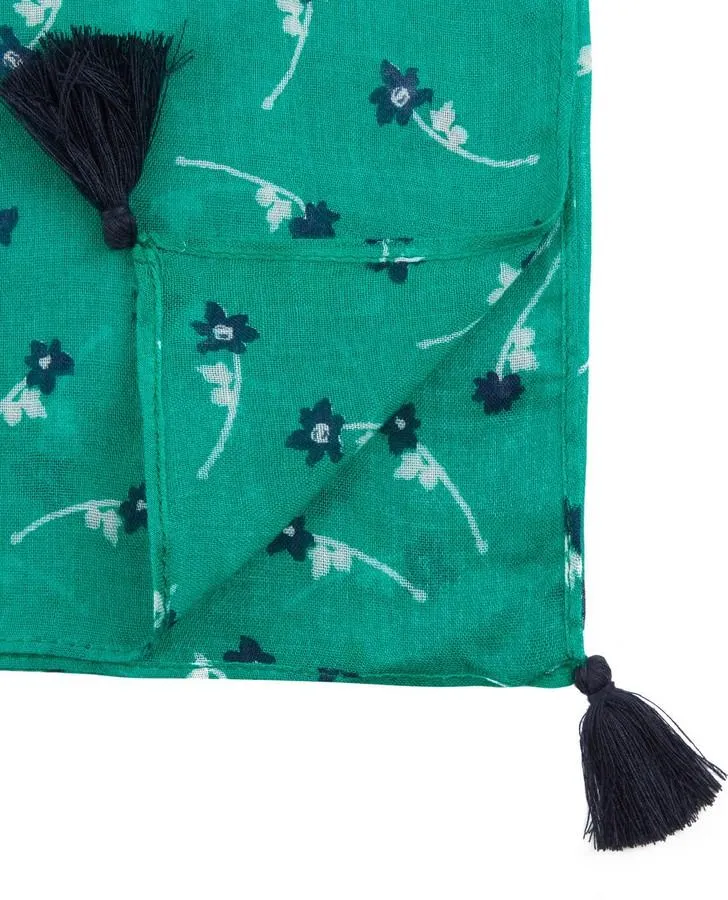 Eden Garden Sprig Tassel Scarf