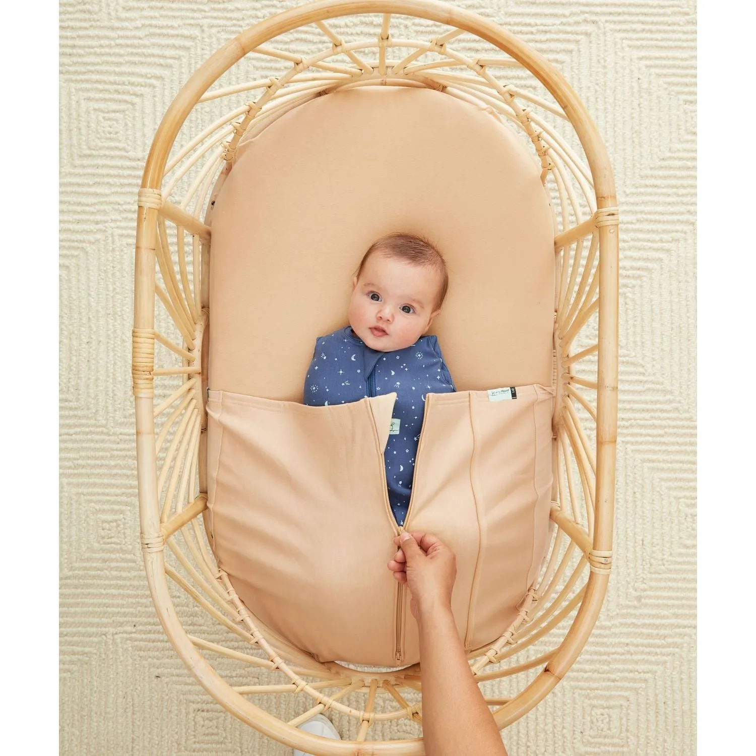 ergoPouch Bassinet Tuck Sheet - Wheat