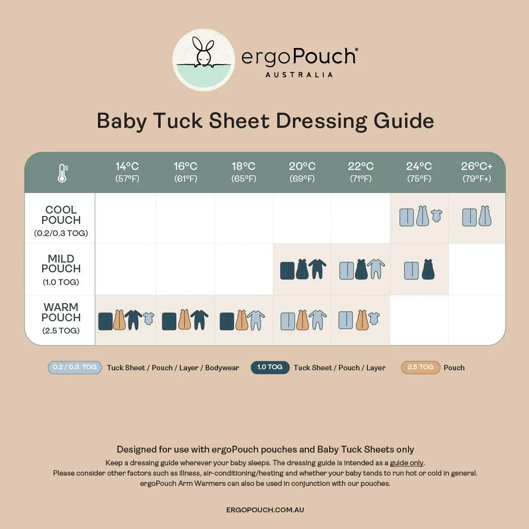 ergoPouch Bassinet Tuck Sheet - Wheat