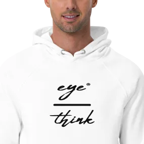 eyeoverthink®  embroidered Unisex eco-raglan hoodie