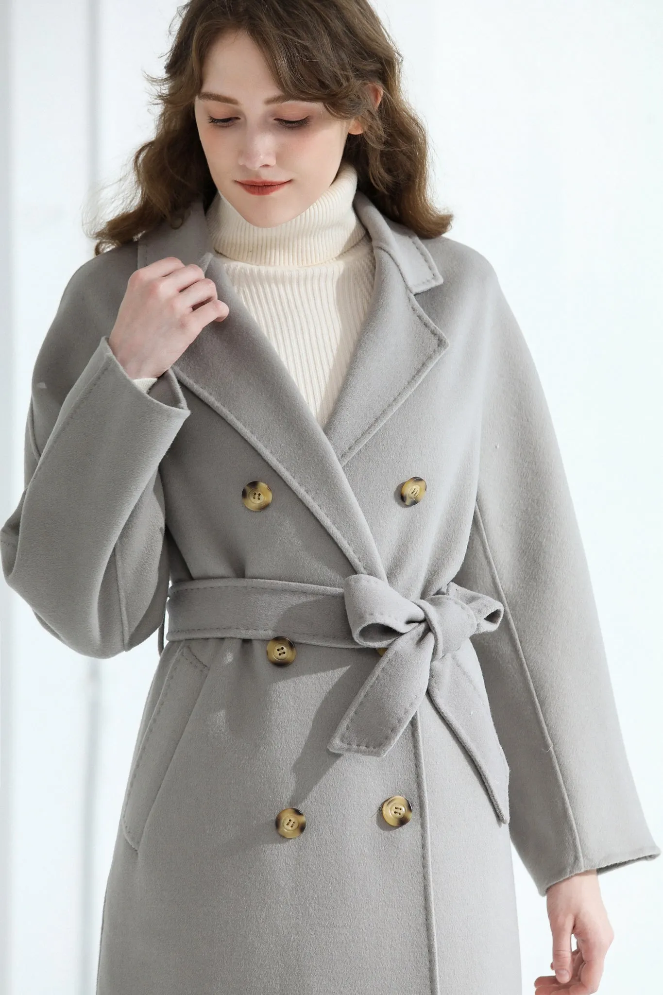 Fangyan | Belle Double Breasted Wool Coat