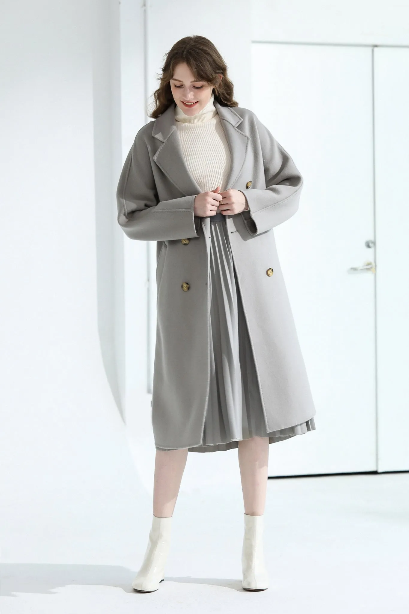 Fangyan | Belle Double Breasted Wool Coat