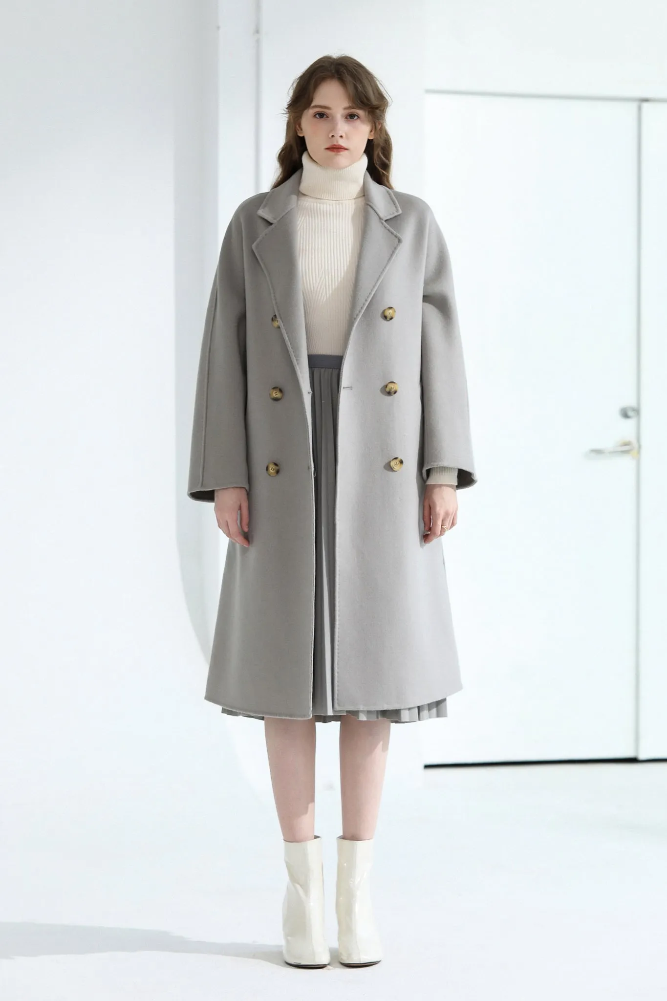 Fangyan | Belle Double Breasted Wool Coat