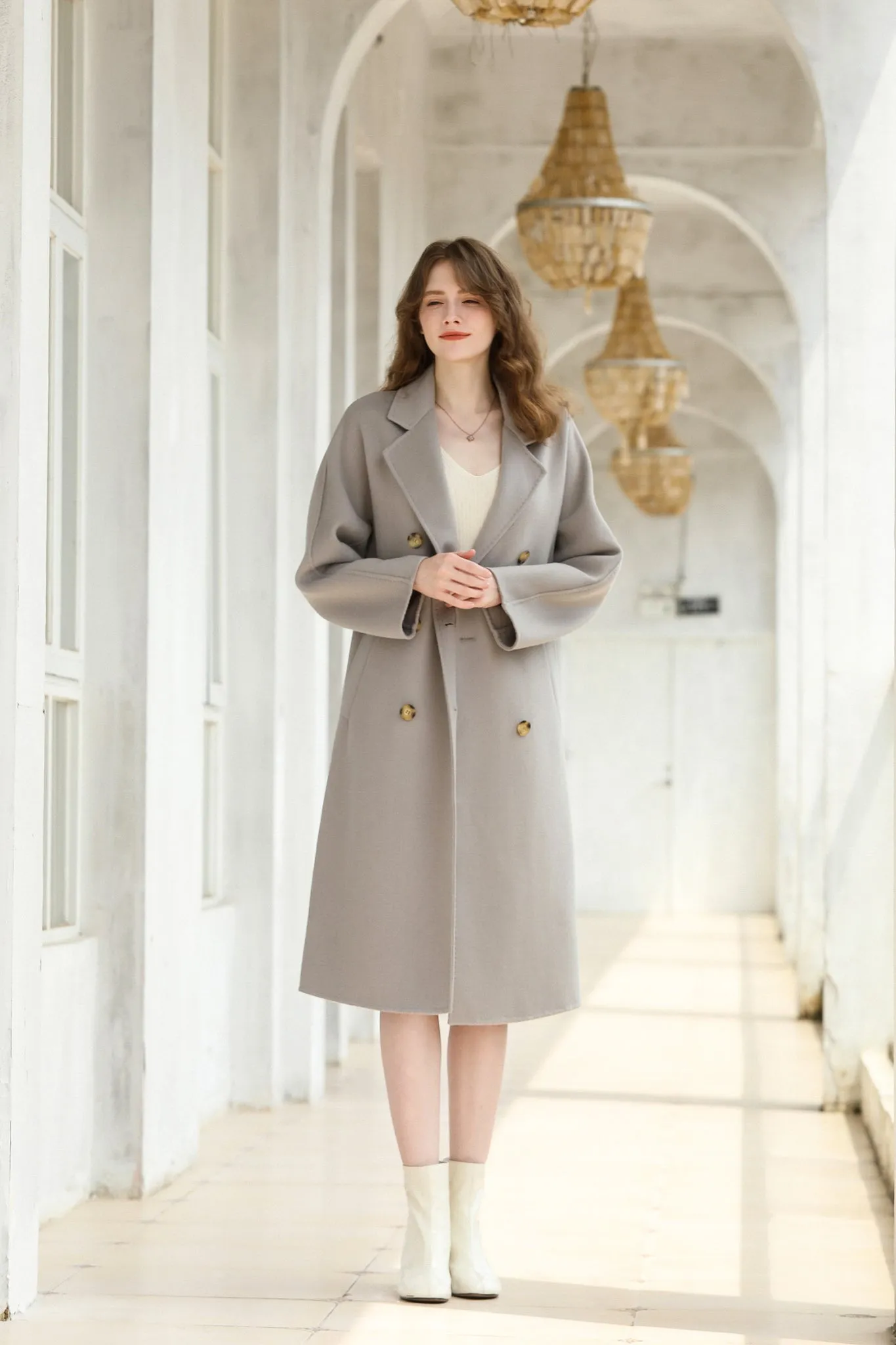 Fangyan | Belle Double Breasted Wool Coat