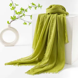 FH24-5559（2） Cotton and linen scarf scarf  winter scarf