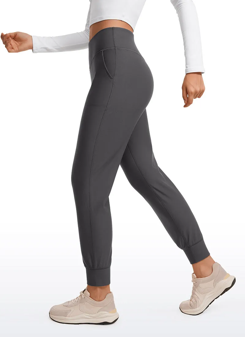 Fleece Lined Soft Workout Joggers with Pockets 27.5"