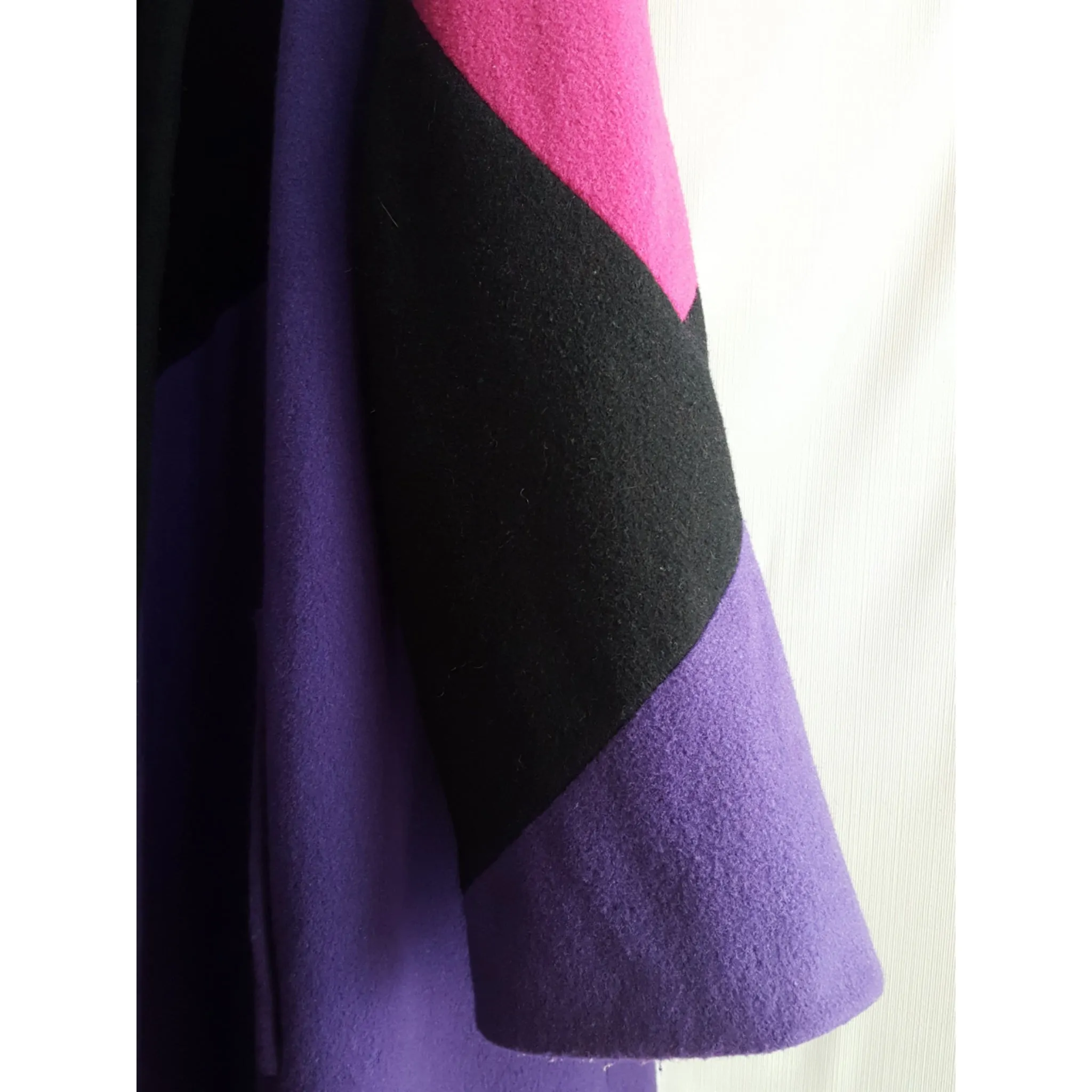 Gallery Colorblock Wool Blanket Swing Coat size L/XL