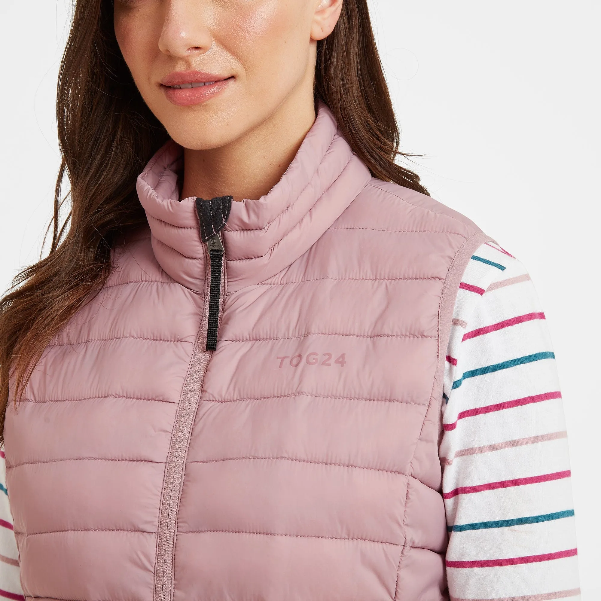 Gibson Womens Insulated Padded Gilet - Faded Pink