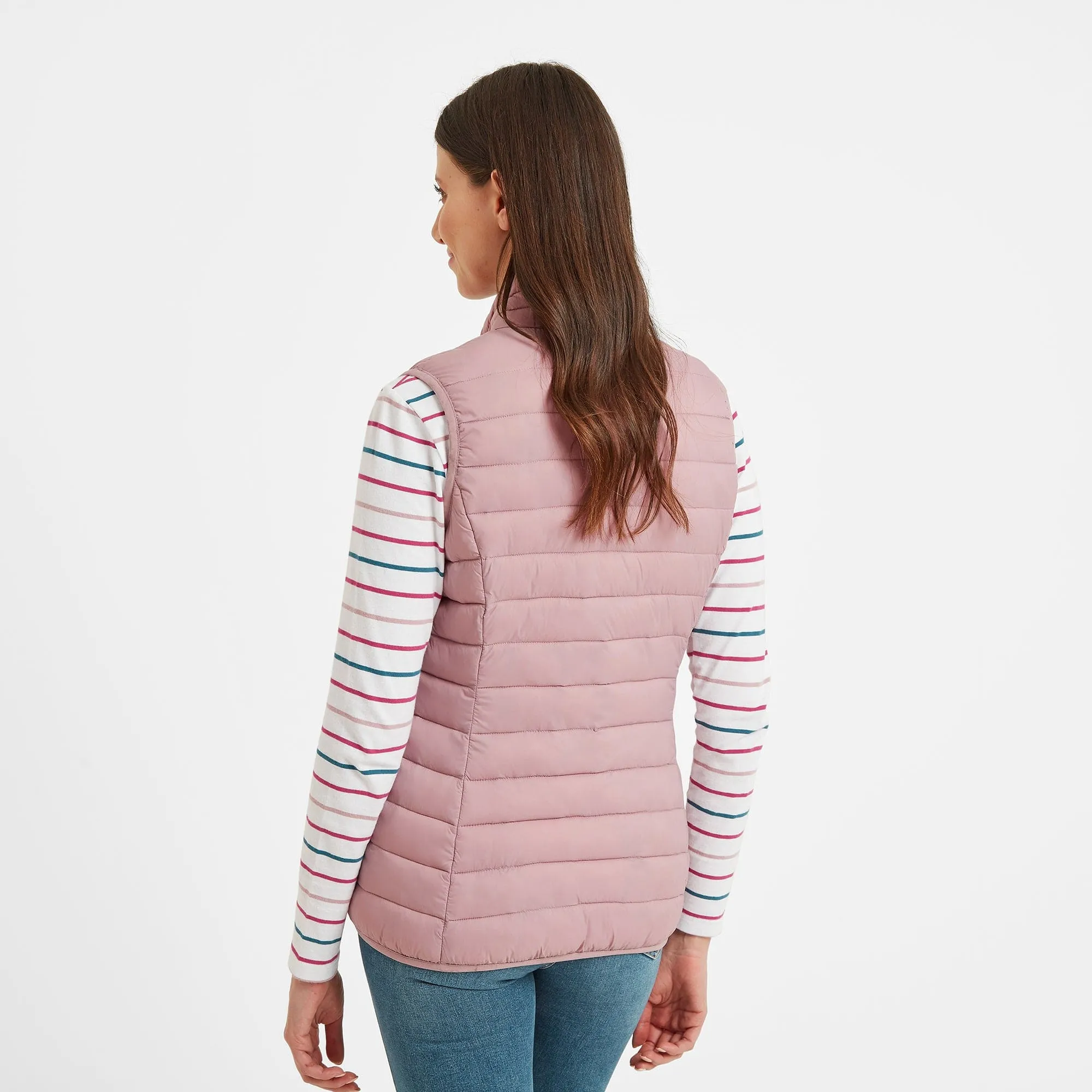 Gibson Womens Insulated Padded Gilet - Faded Pink