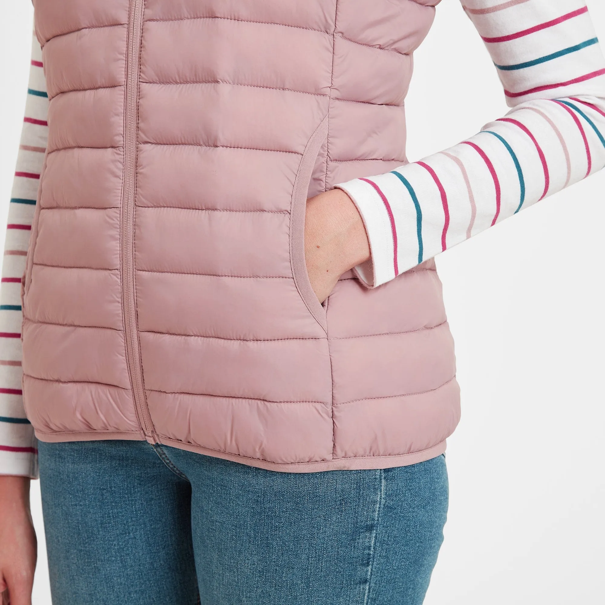 Gibson Womens Insulated Padded Gilet - Faded Pink